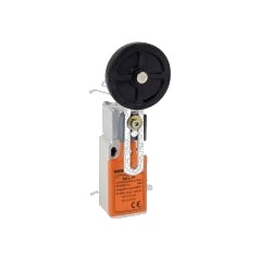 MLP Limit Switch - Plastik Gövde Resetli Döner AyarlıKol Makara ∅50 Kauçuk